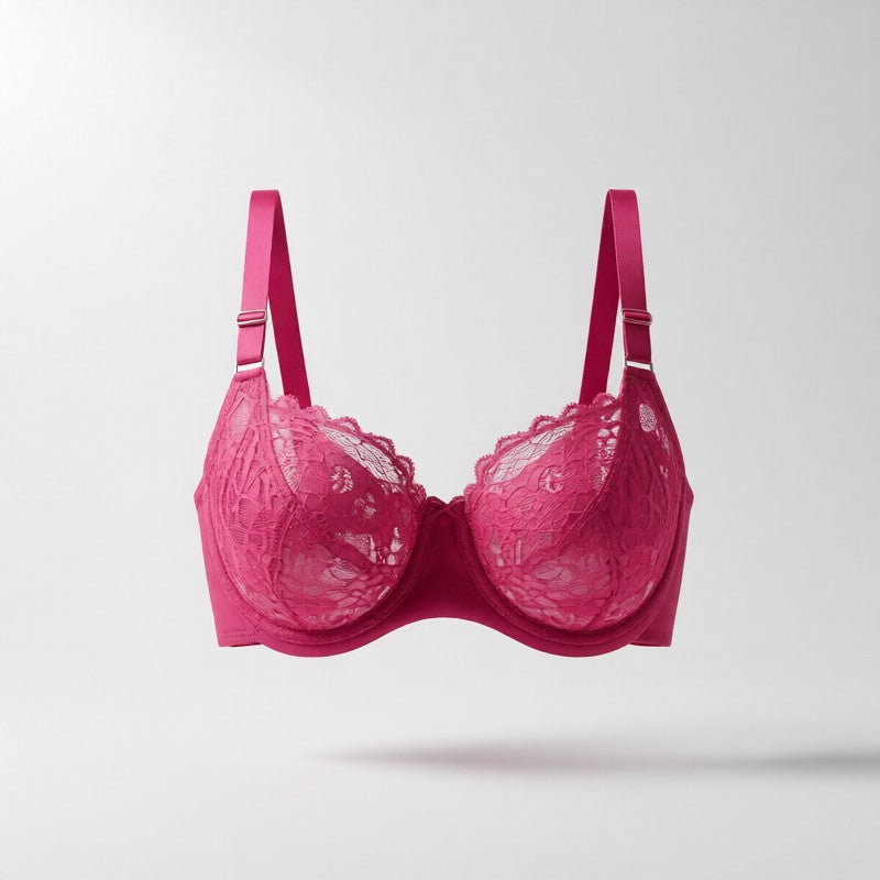 Lace plus size bra
