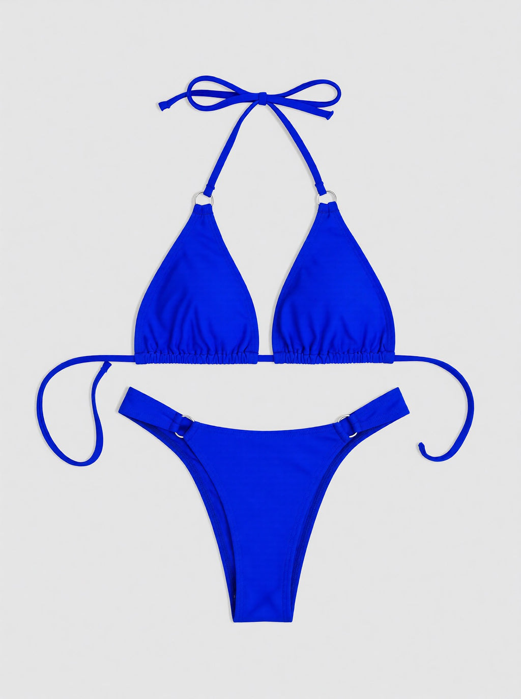 Gradient Halter Neck Three-Piece Swim Set