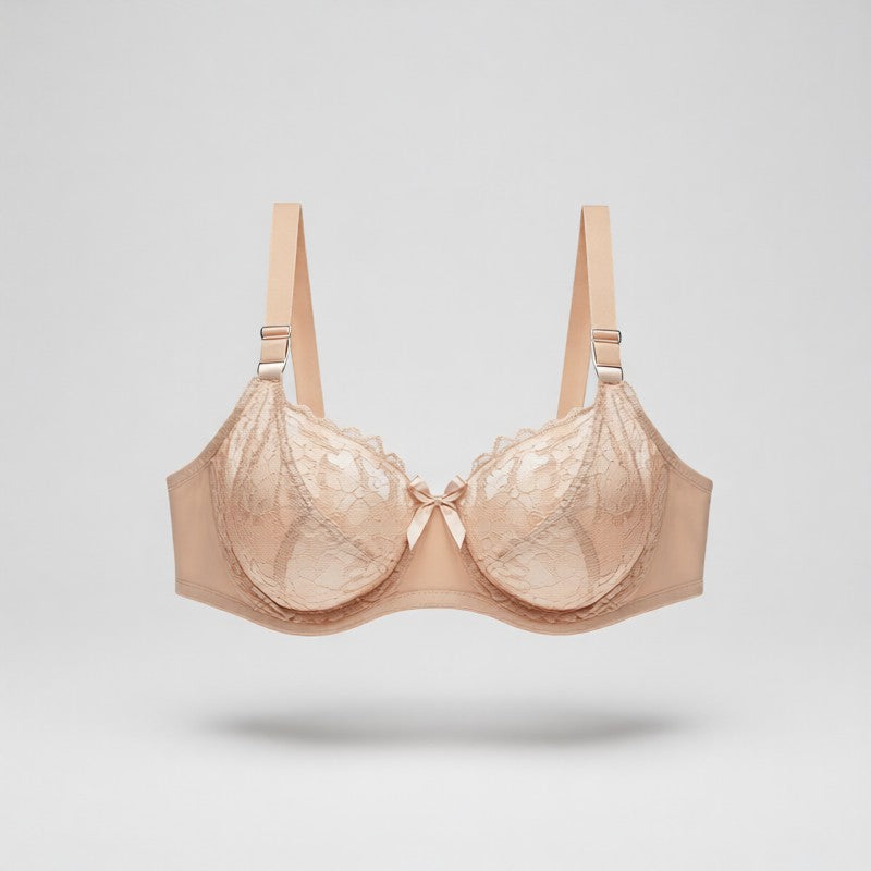 Lace plus size bra