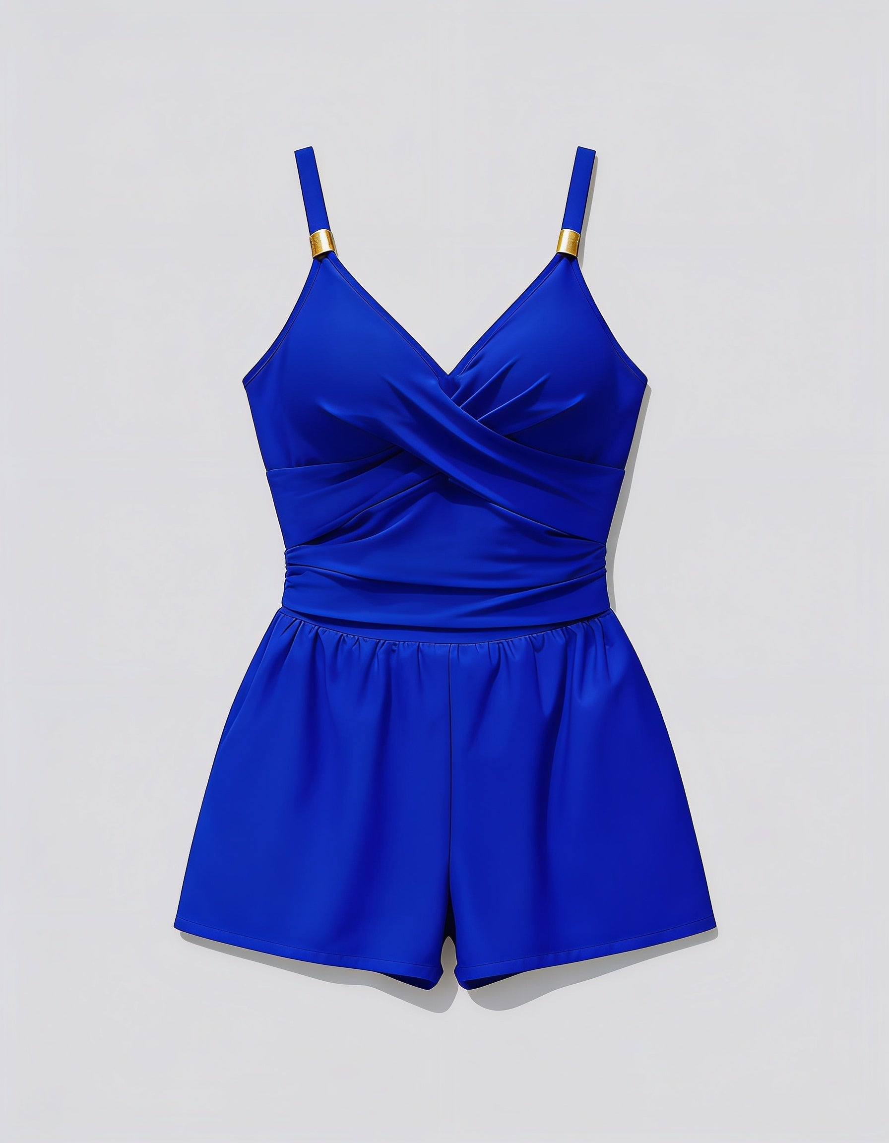 V-Neck Spaghetti Strap One-Piece Swimsuit