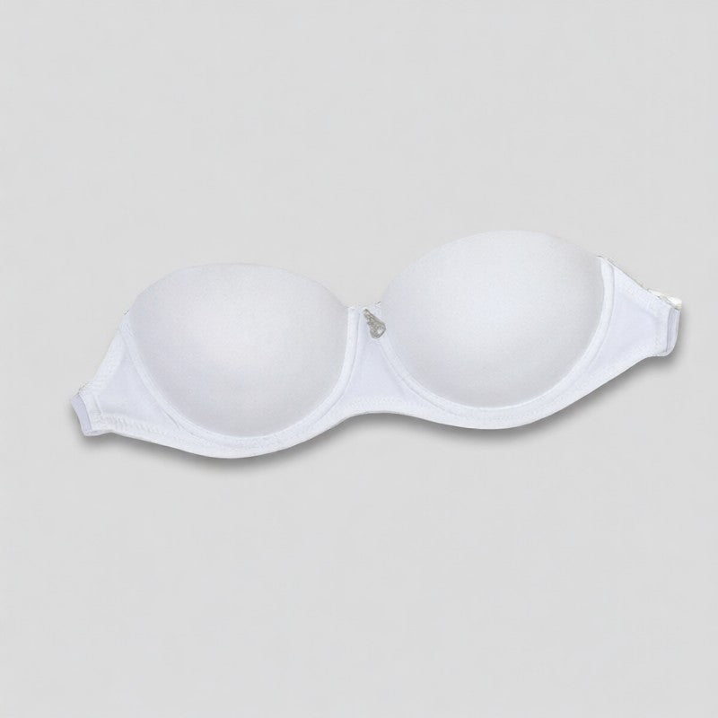 Push Up bra with transparent shoulder strap