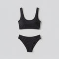 Scoop Neck Sleeveless Two-Piece Swim Set