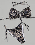 Frill Trill Halter Neck Bikini Set