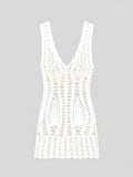 Crochet Knit Cover-Up Dress