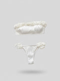 Applique Tie Back Two-Piece Bikini Set