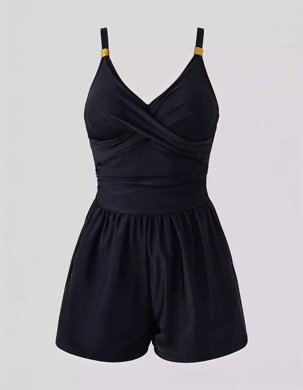 V-Neck Spaghetti Strap One-Piece Swimsuit
