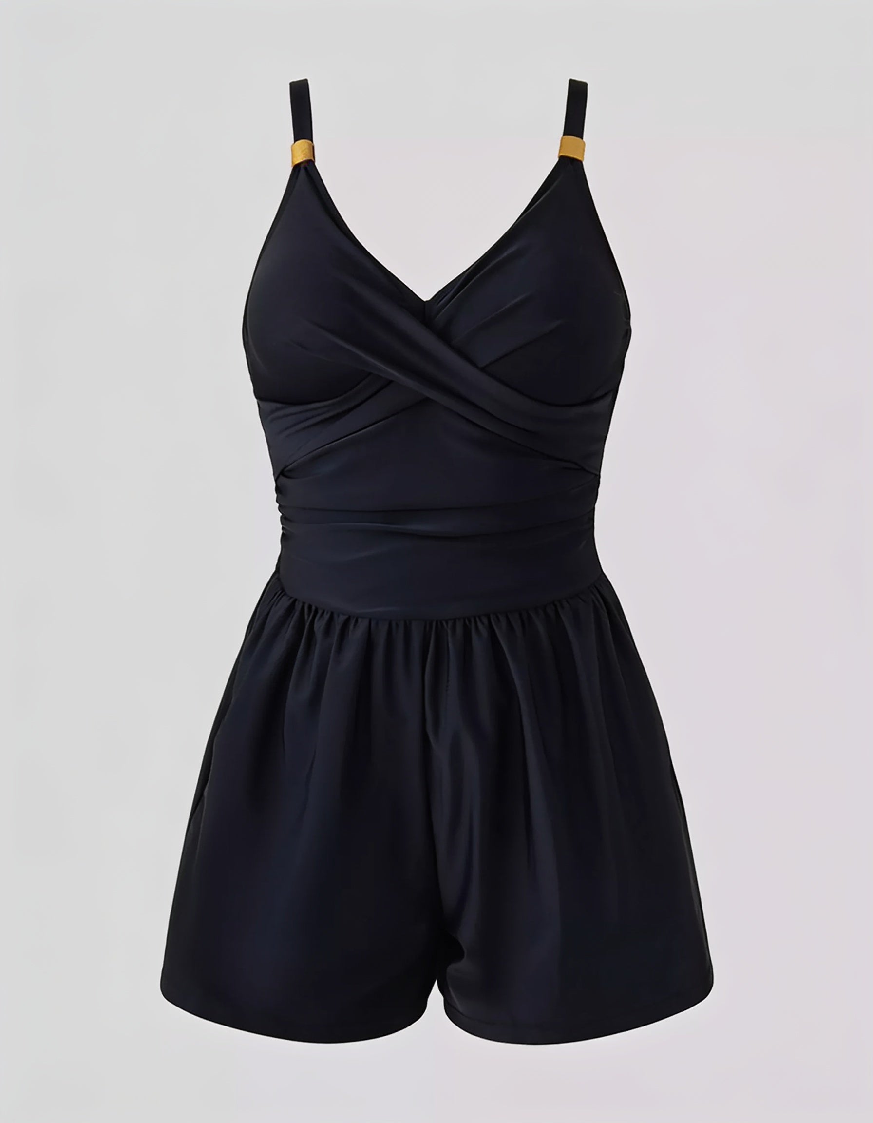 V-Neck Spaghetti Strap One-Piece Swimsuit