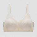 Beige bra on a light gray background