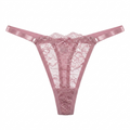 Hollow lace T-string with a low waist