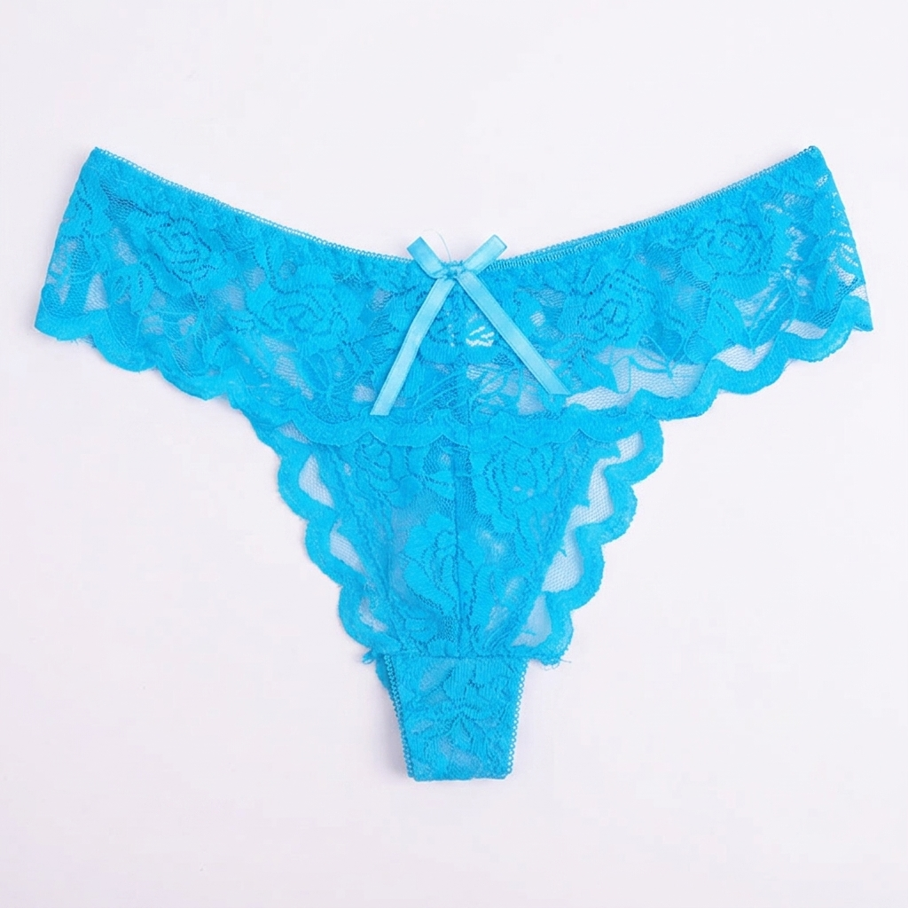 lace string with a low waist.
