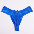 lace string with a low waist.