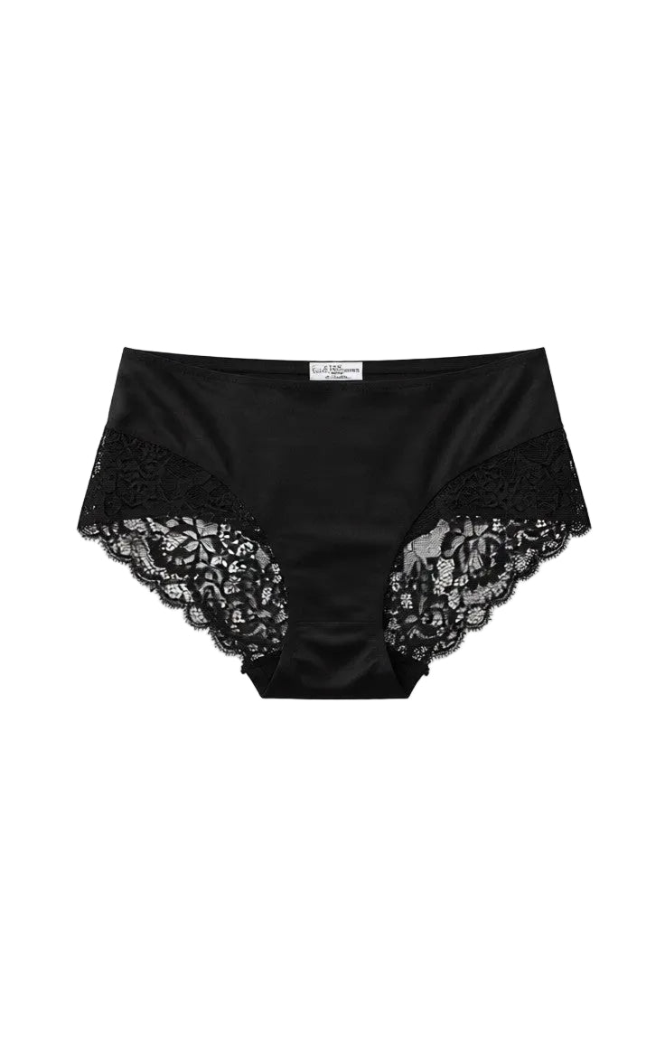 Seamless lace silk underwear